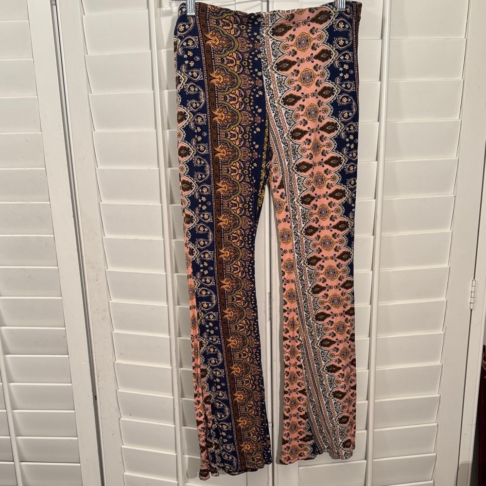 Bohemian Multicolor Patterned Pants - image 1